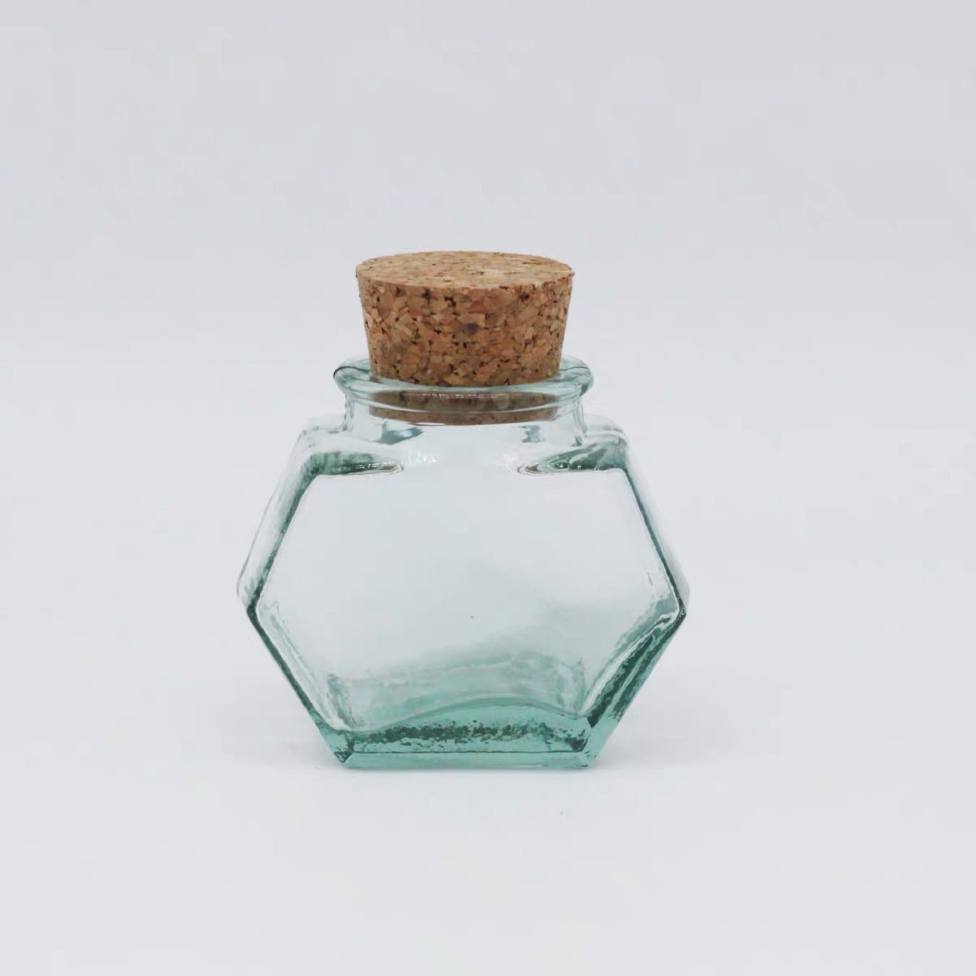 Handmade Glass Sealed Jar Cork Storage Jar