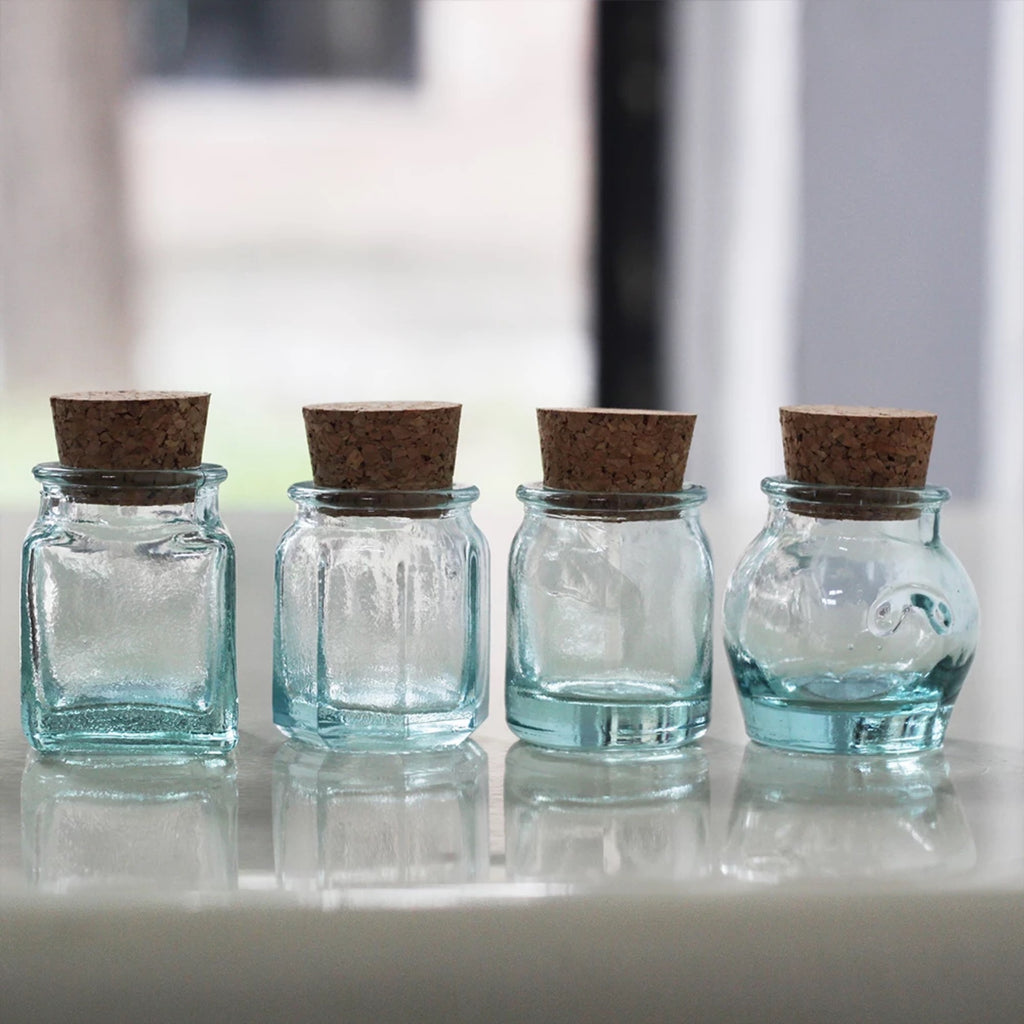 Handmade Glass Sealed Jar Cork Storage Jar