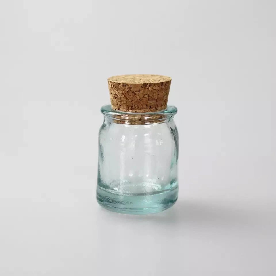 Handmade Glass Sealed Jar Cork Storage Jar