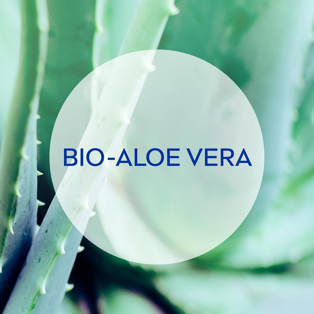 NIVEA SUN Pflegende After Sun Lotion (400 ml), Körperlotion mit hautberuhigender Wirkung nach dem Sonnenbad, After Sun mit Bio-Aloe Vera und Hyaluron für 48h Feuchtigkeit