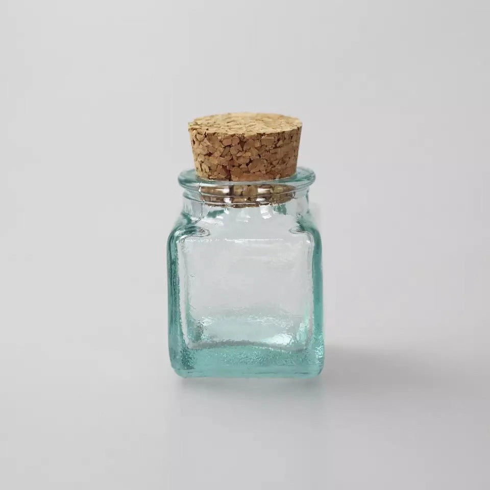 Handmade Glass Sealed Jar Cork Storage Jar